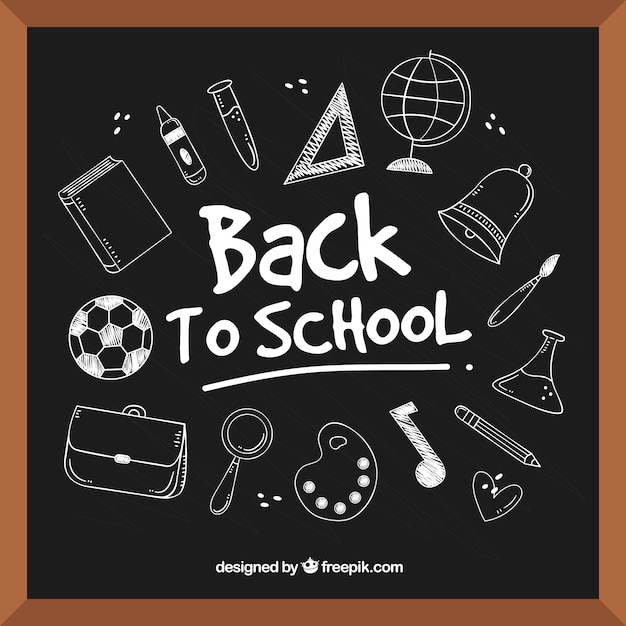 Creative back to school background