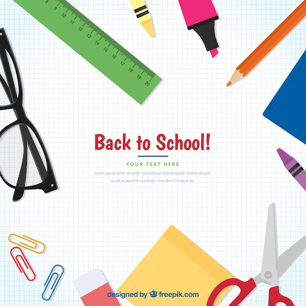 Creative back to school concept