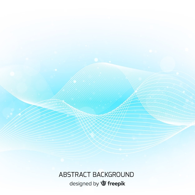 Creative background with abstract wavy shapes