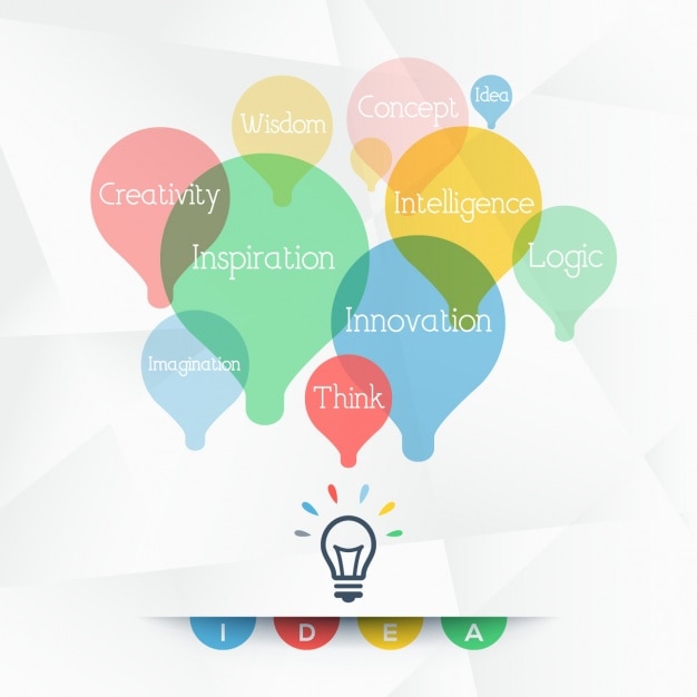Free Vector creative background with colorful bulbs