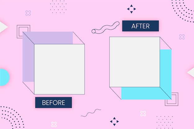 Creative before and after background template