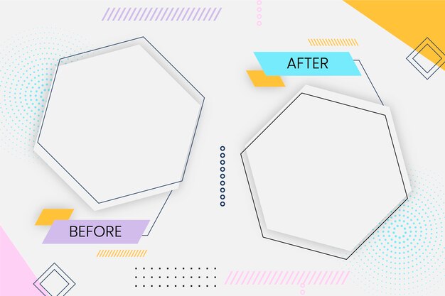 Creative before and after background template