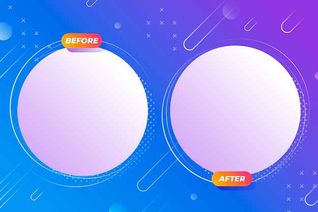 Creative before and after background template