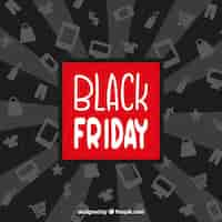 Free vector creative black friday background