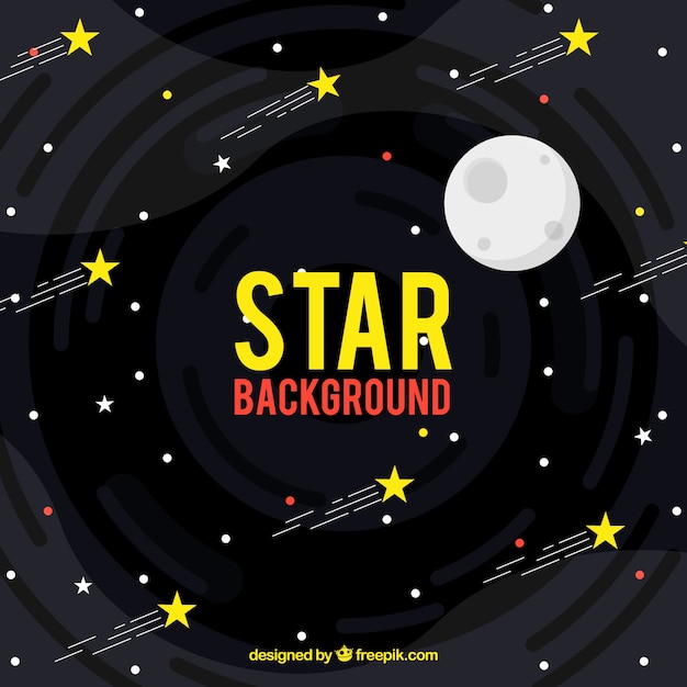 Free vector creative black star background design