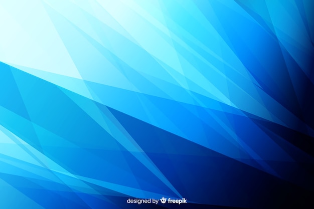 Creative blue shapes background