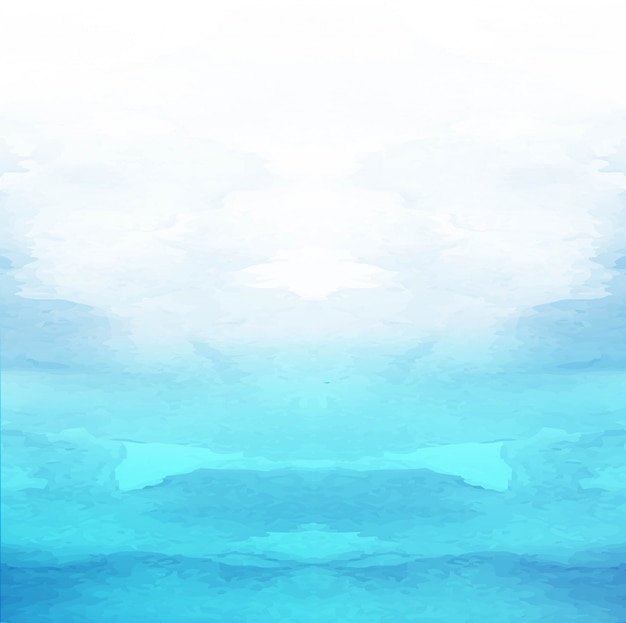 Creative Blue Watercolor Background: Free Vector Template Download