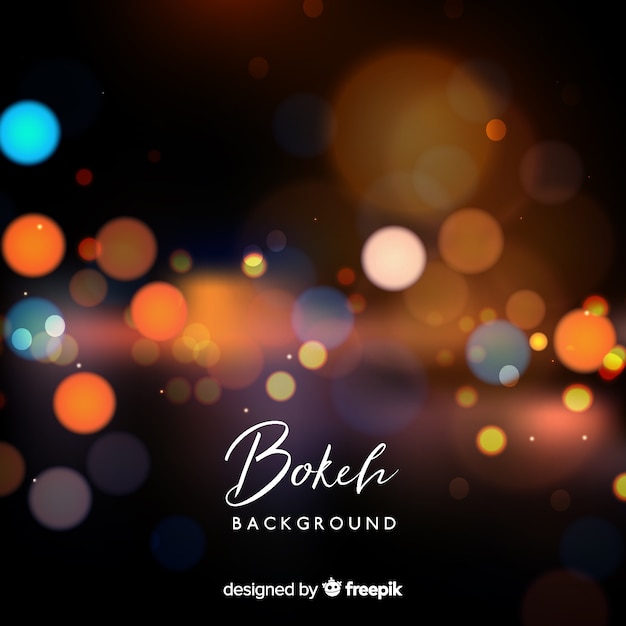 Creative blurred bokeh background