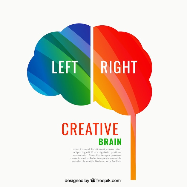 Free vector creative brain