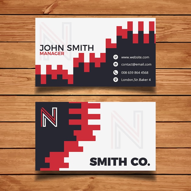 Creative brick business card template
