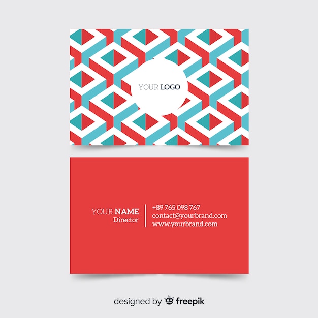 Free vector creative business card design