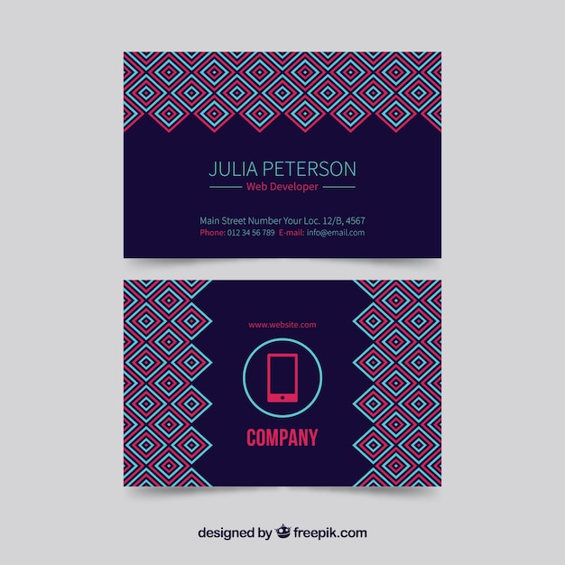 Creative business card template