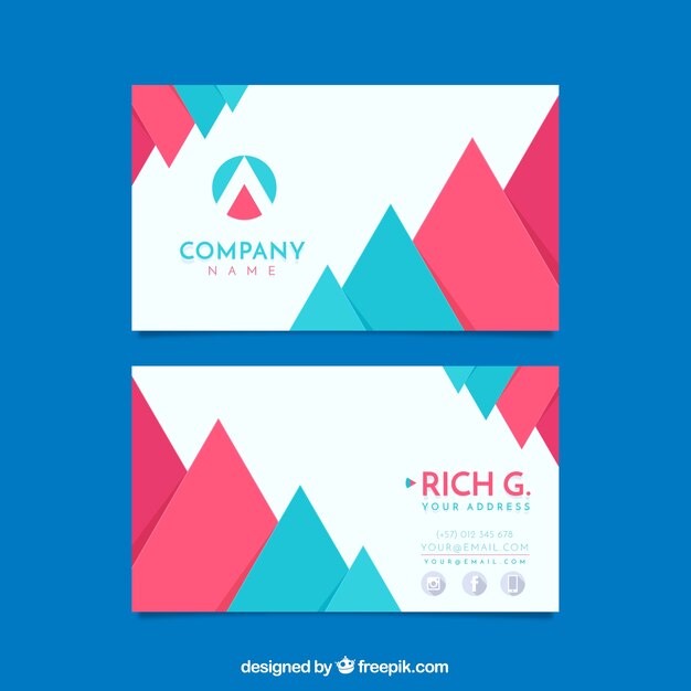 Creative business card template