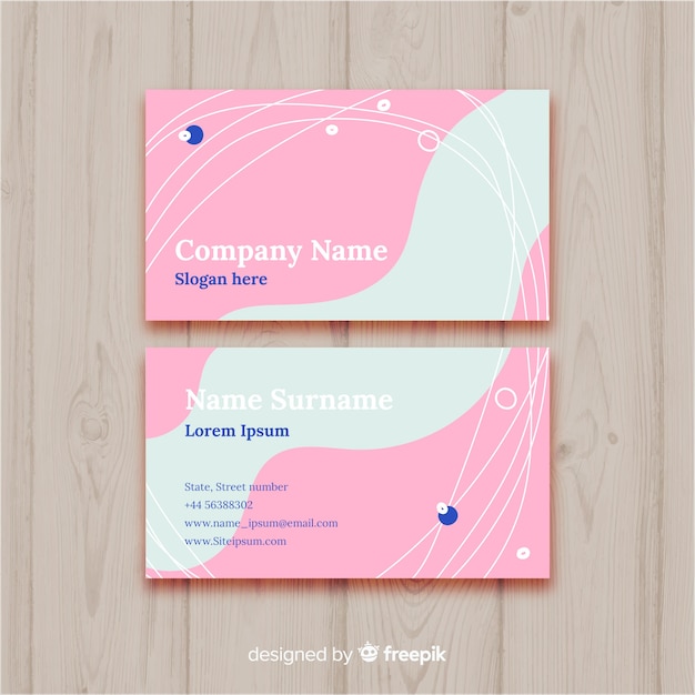 Free vector creative business card template