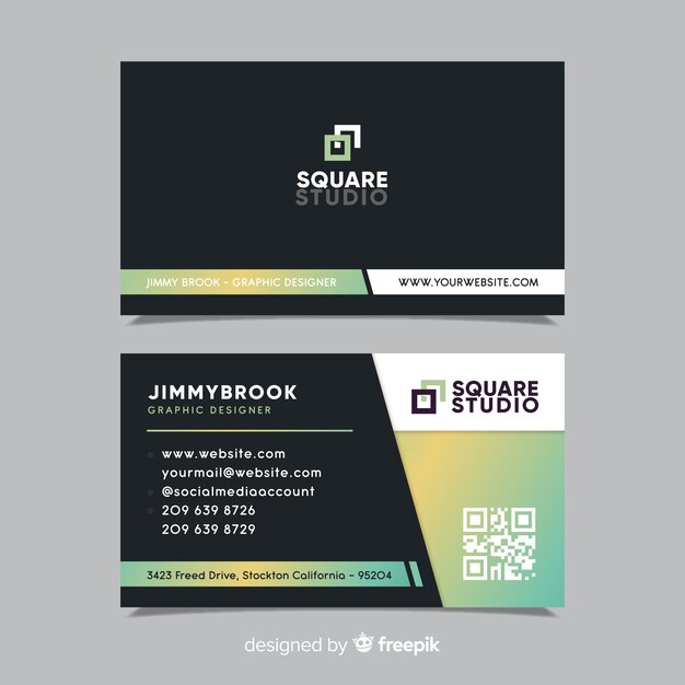 Creative business card template