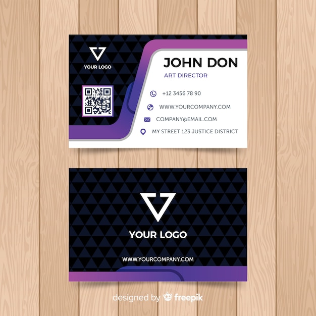 Free vector creative business card template