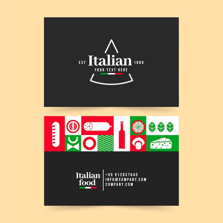 Free Vector creative business card template