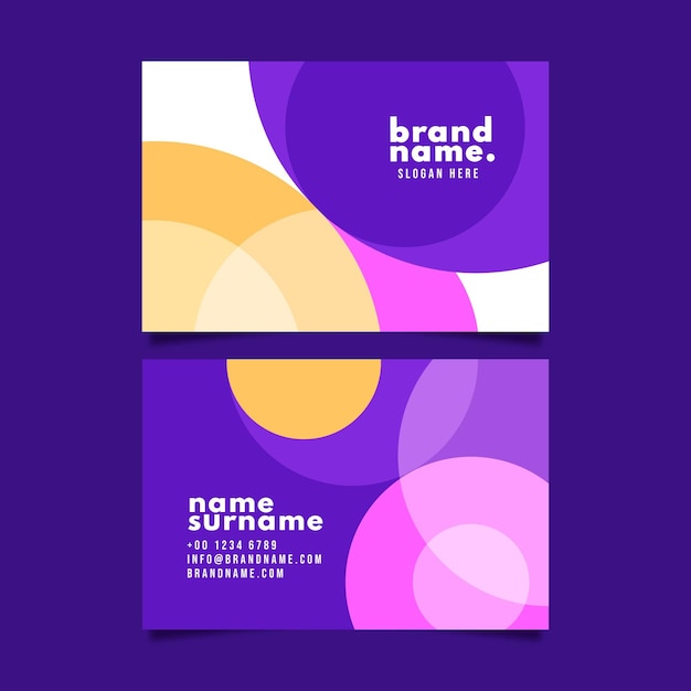 Free vector creative business card template