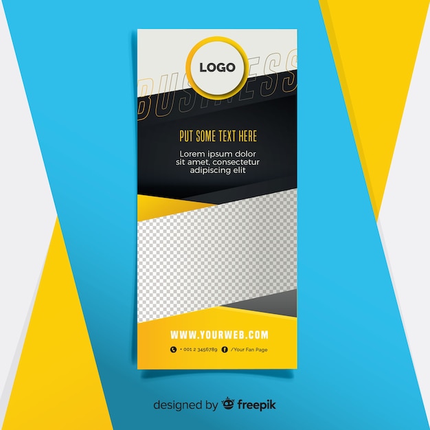 Free vector creative business flyer concept