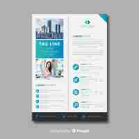 Free vector creative business flyer template