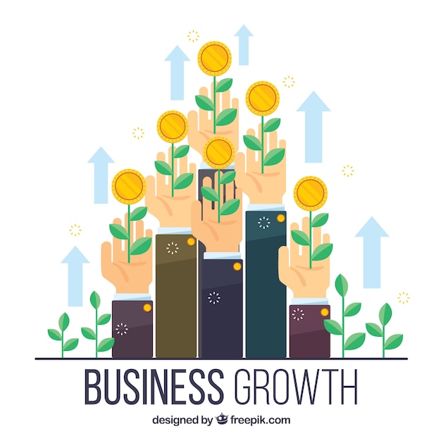 Creative business growth concept