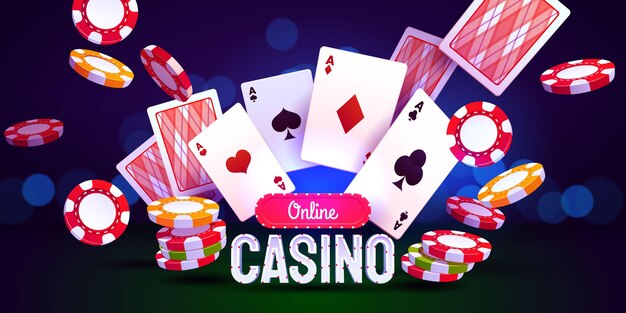 Creative casino stuff background