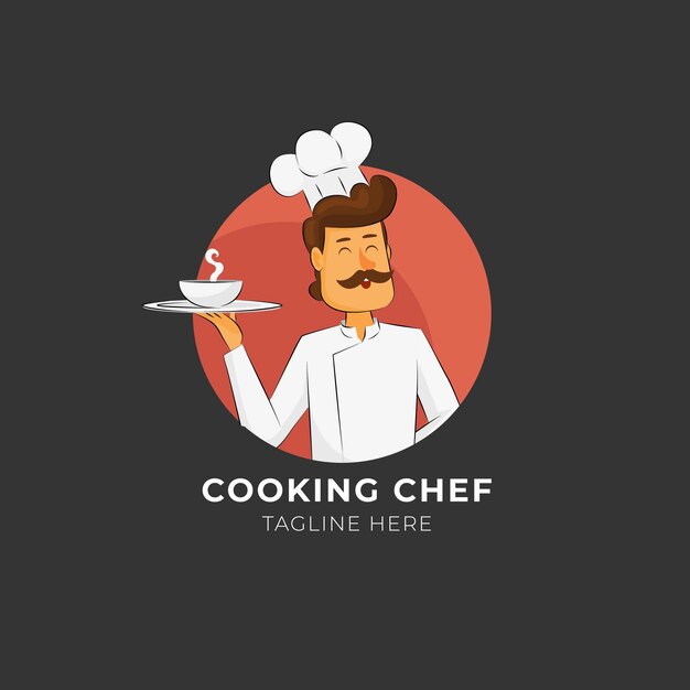 Creative chef logo template