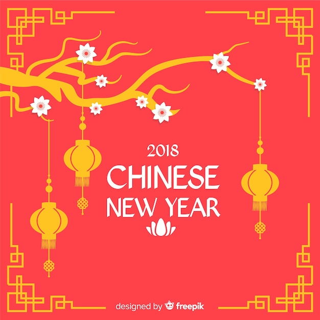 Free vector creative chinese new year background