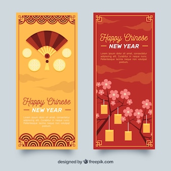 Creative chinese new year banners