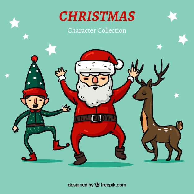 Creative christmas character pack