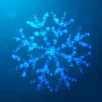 Free vector creative christmas snowflake design