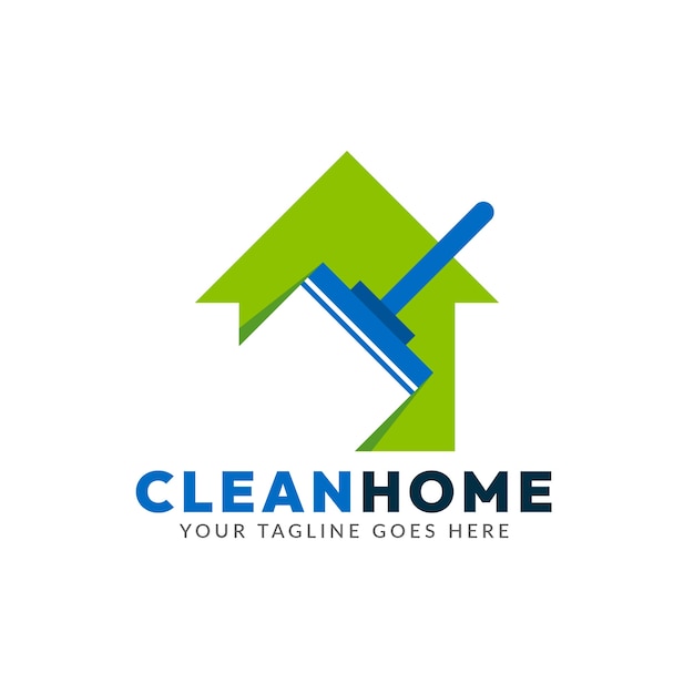 Creative cleaning service logo
