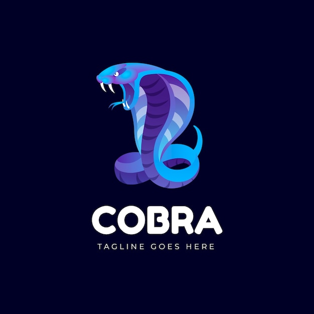 Modello di logo cobra creativo