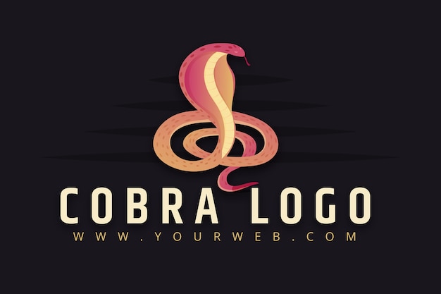 Modello di logo cobra creativo