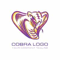 Free vector creative cobra logo template