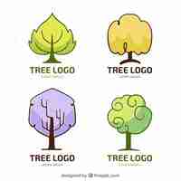 Free vector creative collection of tree logos