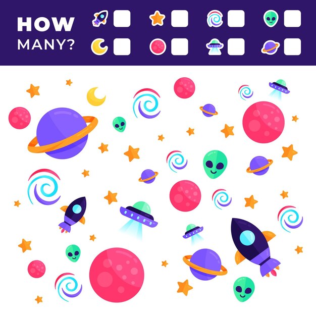 Creative colorful counting game