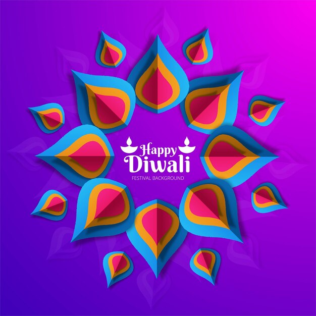 Moderno design elegante diwali