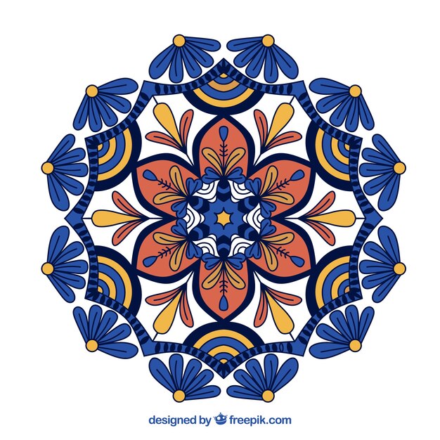 Creative colorful mandala background