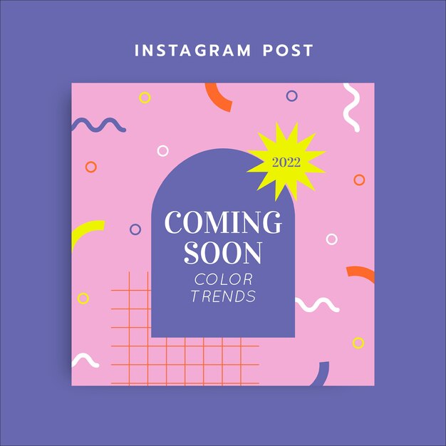 Creative coming soon instagram post