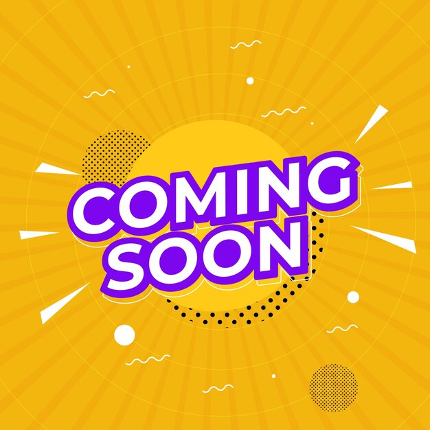 Creative coming soon teaser background