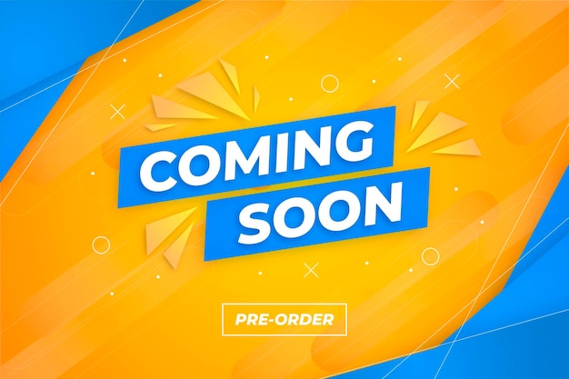 Free vector creative coming soon teaser background