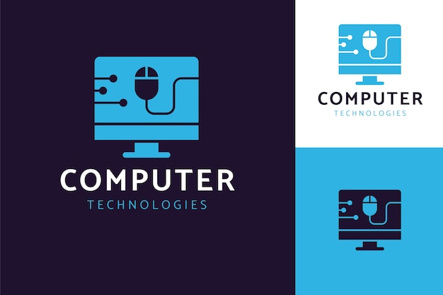 Creative computer logo template