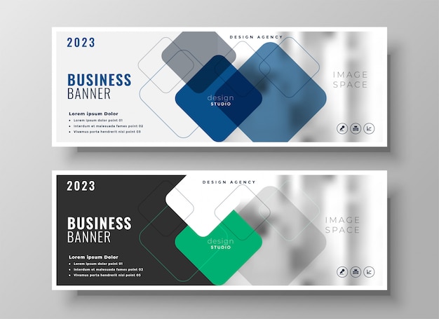 Creative corporate business banners design