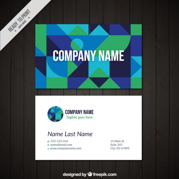 Free vector creative corporate card