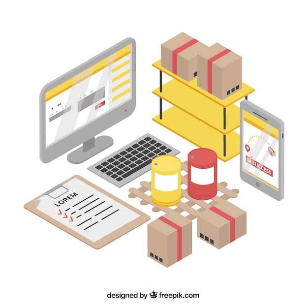 Free vector creative delivery concept