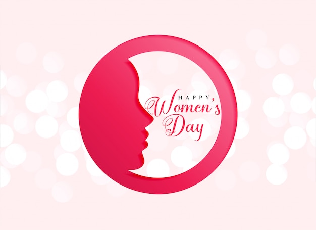 Creative design of happy women's day celebration