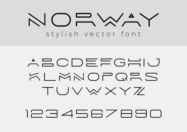 Creative Design linear Font