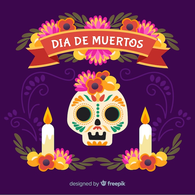 Sfondo creativo dia de muertos