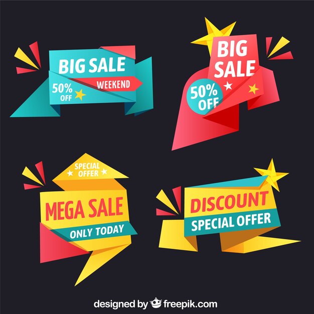 Creative discount sticker collection